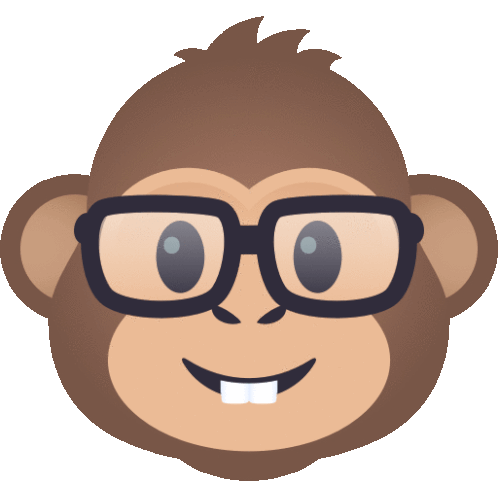 Nerd Monkey Monkey Sticker - Nerd Monkey Monkey Joypixels Stickers