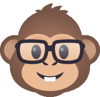 Nerd Monkey Monkey Sticker - Nerd Monkey Monkey Joypixels Stickers