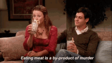 Tofurky Eating Meat Is Murder GIF - Tofurky Eating Meat Is Murder Vegan GIFs