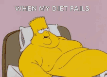 Bart Simpson Fat GIF - Bart Simpson Fat Bed GIFs