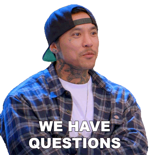 We Have Questions Bryan Sticker - We Have Questions Bryan Ink Master Stickers