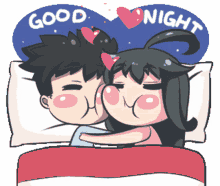goodnight sweet dreams sleeping couple love
