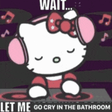 Crying Hello Kitty GIF - Crying Hello Kitty Dj GIFs