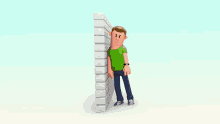 Renderforest Guy Man Banging His Head GIF