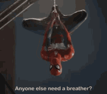 Spiderman Breather GIF - Spiderman Breather Anyoneelse Need A Breather GIFs