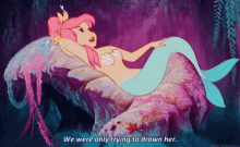 Peter Pan Only Trying To Drown Her GIF - Peter Pan Only Trying To Drown Her Mermaid GIFs