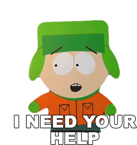 I Need Your Help Kyle Broflovski Sticker - I Need Your Help Kyle Broflovski South Park Stickers