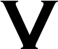 Venus Letter V Sticker