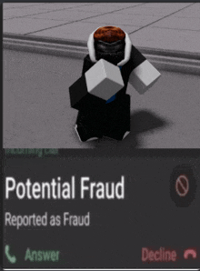 You declined John Pork's call. - Roblox