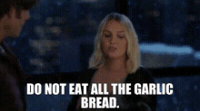 Greys Anatomy Jo Wilson GIF - Greys Anatomy Jo Wilson Do Not Eat All The Garlic Bread GIFs