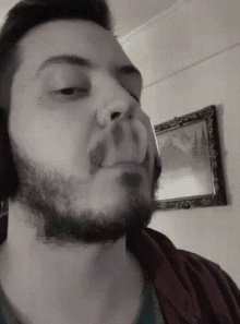 Smoke Beard GIF - Smoke Beard Indoors GIFs