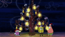 Sponge Bob Happy Christmas Happy Holidays GIF - Sponge Bob Happy Christmas Happy Holidays Happy Christmas GIFs