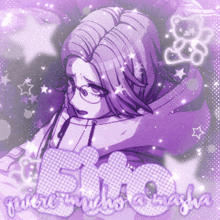 a picture of a girl with a purple background and the word bito on it