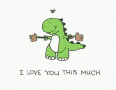 I Love You This Much Dinosour GIF - I Love You This Much Dinosour Love GIFs