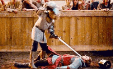 Morgause Fight GIF - Morgause Fight Sword GIFs