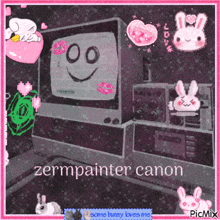 a zermpainter canon picture with a smiley face on the screen