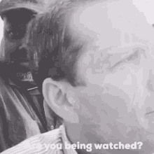 Stanley Roberts Being Watched GIF - Stanley Roberts Being Watched Over My Shoulder GIFs