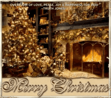 Merry Christmas Yule Log GIF - Merry Christmas Yule Log Christmas Tree GIFs