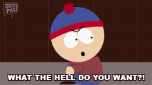 What The Hell Do You Want Stan Marsh GIF
