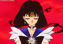 a cartoon of a girl with the words forever sailormoon on the bottom right