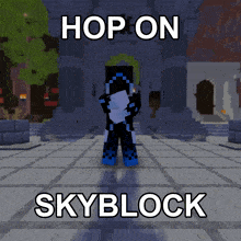 Skyblock Hop On Skyblock GIF