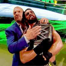 Seth Rollins Wwe Champion GIF - Seth Rollins Wwe Champion Triple H GIFs