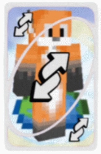 Rainbow Uno Reverse Card Minecraft Skin