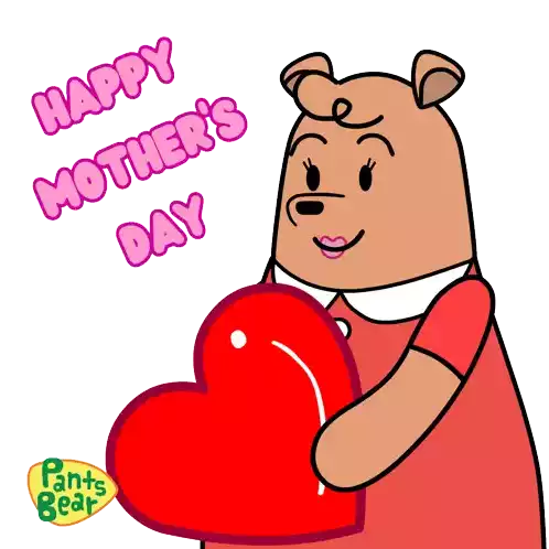 Happy Mothers Day Love You Mo Sticker - Happy Mothers Day Love You Mo Pants Bear Stickers