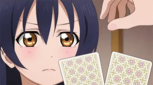 Anime Card Game GIF - Anime Card Game Happy - Discover & Share GIFs