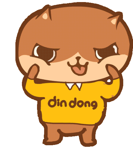 Love Din Dong Sticker - Love Din Dong Cat Stickers