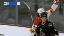 a hockey game is being played on sn channel