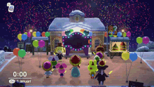 a video game scene with a sign that says ' tickets ' on it