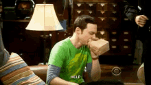 Sheldon Cooper Tbbt GIF - Sheldon Cooper Tbbt Paper Bag GIFs