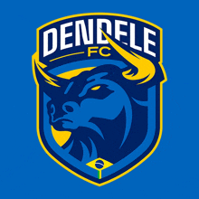 a logo for dendele fc with a bull on it