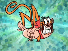 a cartoon of a monkey with a red cape on a blue background