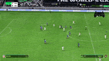 a soccer game is being played with the scoreboard showing 23 dee to sam 7