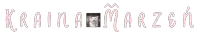a picture of a cat in the middle of the word kraina marzen