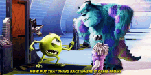 Monsters Inc Sulley GIF - Monsters Inc Sulley Mike GIFs