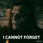 a man with a mask on his face says what i cannot remember on a netflix poster