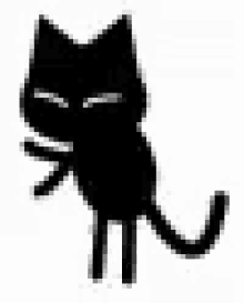 Dancing Black Cat GIF