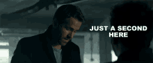 Just A Second Here Ryan Reynolds GIF - Just A Second Here Ryan Reynolds Michael Bryce GIFs