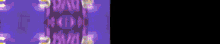 a close up of a purple and black background with a few letters visible