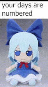 Cirno Fumo GIF - Cirno Fumo Your Days Are Numbered GIFs