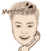 Mhuuan Morning Sticker - Mhuuan Huuan Morning Stickers