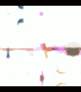 a computer generated image of a person 's face with a rainbow of colors