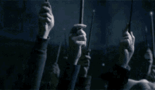 Wands Up Harry Potter GIF - Wands Up Harry Potter Film GIFs