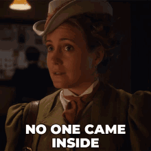 No One Came Inside Louise Cherry GIF - No One Came Inside Louise Cherry Murdoch Mysteries GIFs