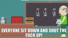South Park Mr Garrison GIF - South Park Mr Garrison Sit Down GIFs
