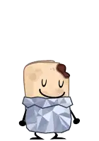 a cartoon drawing of a burrito with arms and legs and a smile on its face