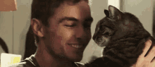 Cuddling A Cat GIF - Dave Franco Cuddling Kisses GIFs